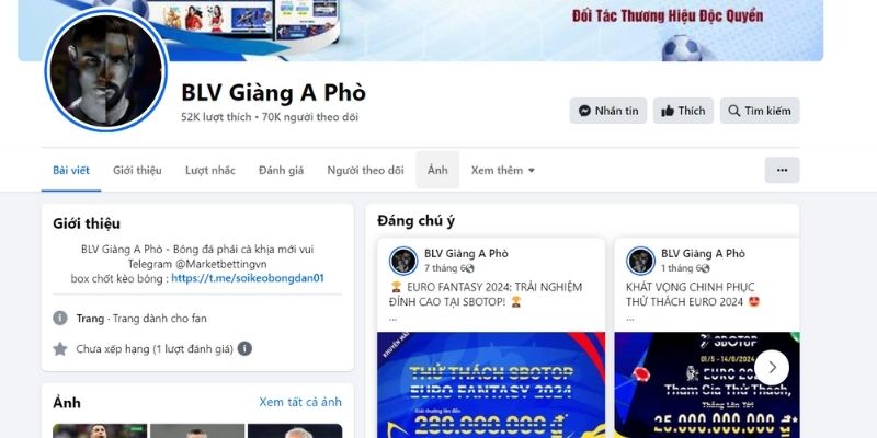 Facebook “chính chủ” của A Phò